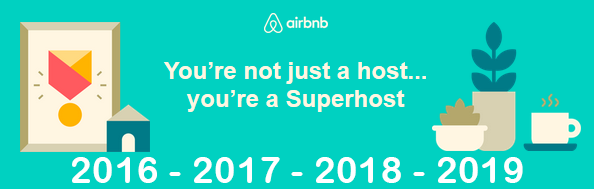 Air BnB Superhost Award 2019