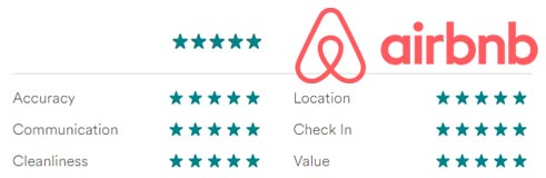 Airbnb 5 star reviews Upper Mews